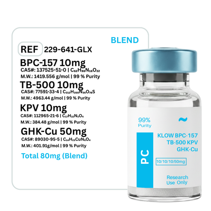 KLOW Blend - GHK-CU + TB-500 + BPC-157 + KPV 10mg